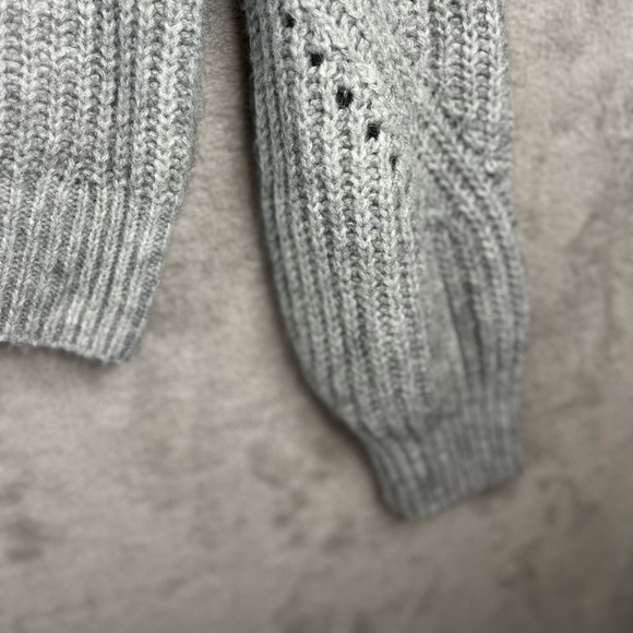 GAP XL Extra Large Wool Blend Sweater Brushed Pointe Heather Gray - Picture 12 of 16